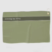 Trend Kleur Rood Groen Moderne Naam Golf Handdoek (Horizontaal)