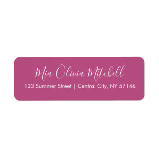 Trend Kleur Roze Paarse Elegante Adresetiketten Etiket