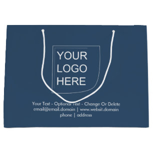 Trend Kleur - Serious Blue Grote Logo Cadeautas