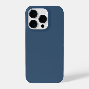 Trend Kleur Serious Blue Minimalistisch iPhone 14 Plus Hoesje