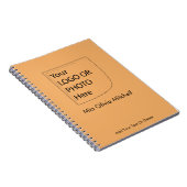 Trend Kleur Soft Orange - Logo/Foto Notitieboek (Rechterzijde)