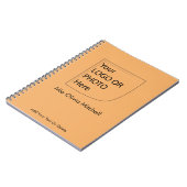 Trend Kleur Soft Orange - Logo/Foto Notitieboek (Linkerzijde)