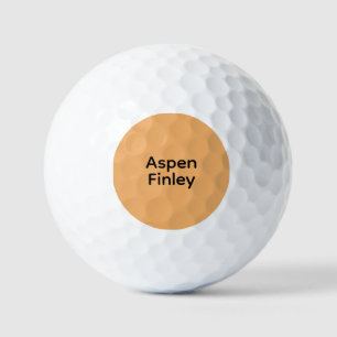 Trend Kleur Soft Orange - Naam Golfballen
