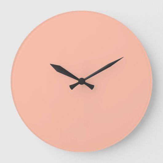Trend Kleur Soft Peach Grote Wandklok (Voorkant)
