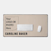 Trend Kleur Soft Taupe Logo Bureaumat (Keyboard & Muis)
