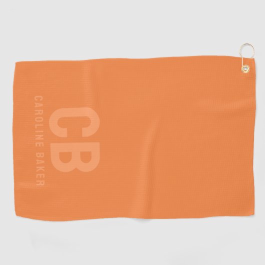 Trend Kleur Verse Tangerine Golf Handdoek (Horizontaal)