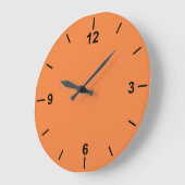 Trend Kleur Verse Tangerine Grote Wandklok (Hoek)