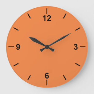 Trend Kleur Verse Tangerine Grote Wandklok