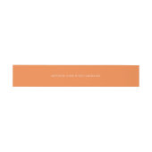 Trend Kleur Verse Tangerine Invitation Belly Band Uitnodigingen Wikkel (Vlak)