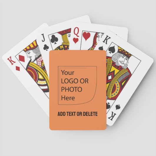 Trend Kleur Verse Tangerine Logo Speelkaarten (Achterkant)