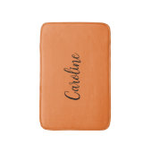 Trend Kleur Verse Tangerine Naam Badmat (Voorkant Verticaal)