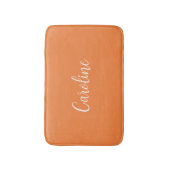 Trend Kleur Verse Tangerine Naam Badmat (Voorkant Verticaal)