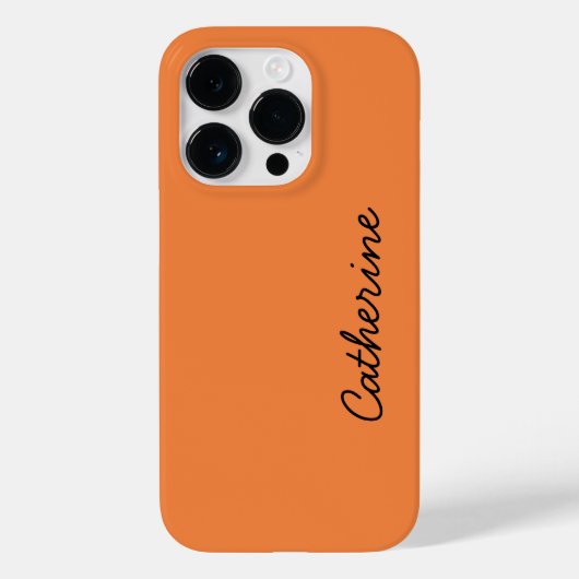 Trend Kleur Verse Tangerine Naam Case-Mate iPhone Case (Achterkant)