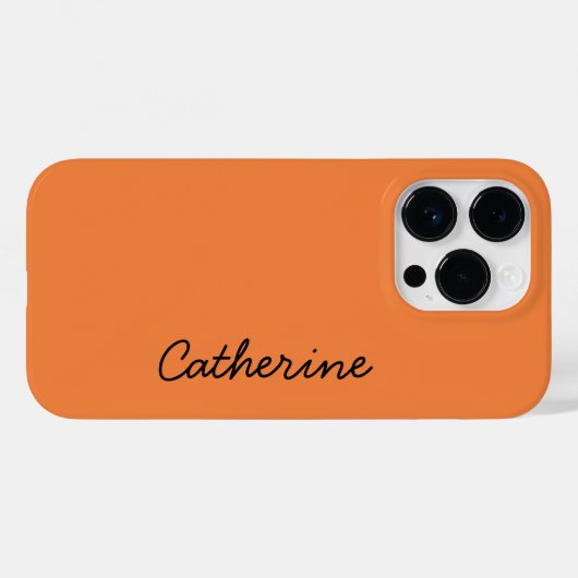 Trend Kleur Verse Tangerine Naam Case-Mate iPhone Case (Achterkant (horizontaal))