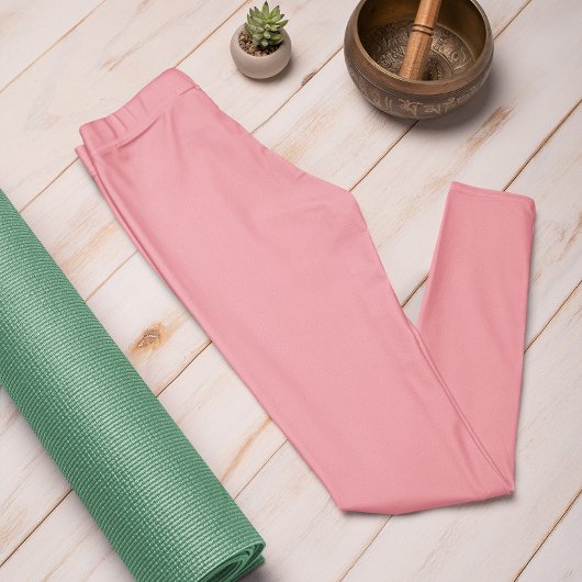 Trend Kleur Watermeloen Roze Effen Leggings