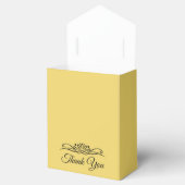 Trend Kleur Zacht Geel Dank u Favor Box Bedankdoosjes (Geopend)
