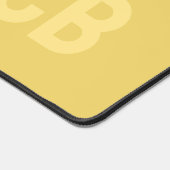 Trend Kleur Zacht Geel Monogram Bureaumat (Hoek)