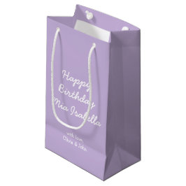Trend Kleur Zacht Violet Custom Kleine Gift Bag Klein Cadeauzakje