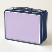 Trend Kleur Zacht Violet Metalen Lunchbox (Achterkant)