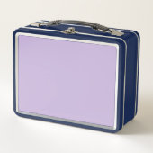 Trend Kleur Zacht Violet Metalen Lunchbox (Voorkant)