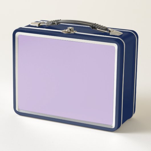 Trend Kleur Zacht Violet Metalen Lunchbox (Voorkant)