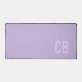 Trend Kleur Zacht Violet Monogram Bureaumat (Voorkant)