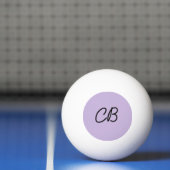 Trend Kleur Zacht Violet Monogram Ping Pong Ball (Net)