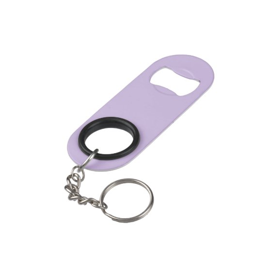 Trend Kleur Zacht Violet Monogram Roestvrij staal Mini Flessenopener (Achterkant Gekanteld)
