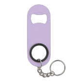 Trend Kleur Zacht Violet Monogram Roestvrij staal Mini Flessenopener (Achterkant)