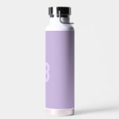 Trend Kleur Zacht Violet Monogram Waterfles (Links)