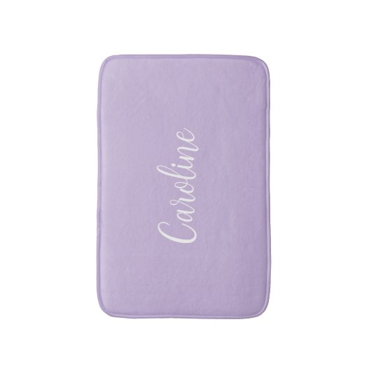 Trend Kleur Zacht Violet Naam Badmat (Voorkant Verticaal)
