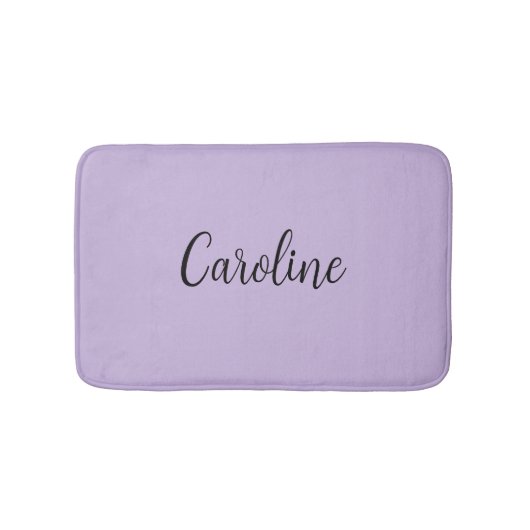 Trend Kleur Zacht Violet Naam Badmat (Voorkant)