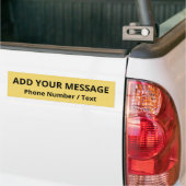 Trend Kleur - Zachte Gele bumpersticker (Op Truck)