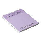 Trend Kleur - Zachte Paarse Bedrijfsnotitieblok Notitieblok (Schuin)