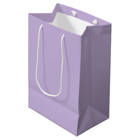 Trend Kleur - Zachte Paarse Middelgrote Cadeautas (Voorkant Gekanteld)