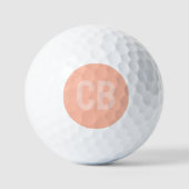 Trend Kleur Zachte Perzik Golf Ballen (Voorkant)