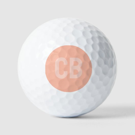 Trend Kleur Zachte Perzik Golf Ballen (Voorkant)