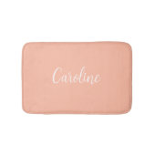 Trend Kleur Zachte Perzik Naam Badmat (Voorkant)