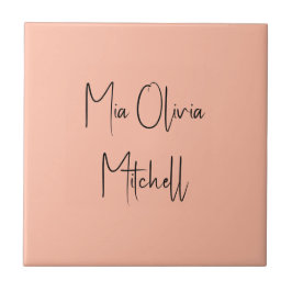 Trend Kleur Zachte Perzik Naam Keramische Tegel Tegeltje