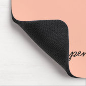Trend Kleur Zachte Perzik Naam Mousepad Muismat (Hoek)