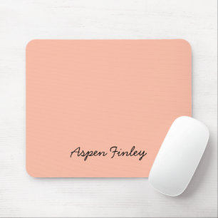 Trend Kleur Zachte Perzik Naam Mousepad Muismat