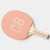 Trend Kleur Zachte Perzik Ping Pong Paddle Tafeltennisbatje (Zijkant)