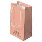 Trend Kleur Zachte Perzik Zakelijke Cadeautas (Achterkant Gekanteld)
