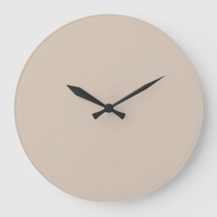 Trend Kleur Zachte Taupe Grote Wandklok