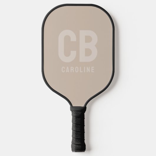 Trend Kleur Zachte Taupe Pickleball Paddle (Voorkant)