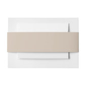 Trend Kleur Zachte Taupe Uitnodiging Buikband Uitnodigingen Wikkel (Voorkant Voorbeeld)