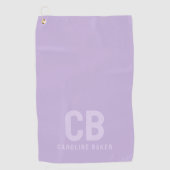 Trend Kleur Zachte Violet Golf Handdoek (Voorkant)