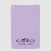 Trend Kleur Zachte Violet Golf Handdoek (Voorkant)