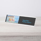 Trend Kleur Zwart Wedding Organizer Bureau Naambordje (Voorkant)