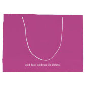 Trend Kleuren - Berry Roze Grote Gift Bag Groot Cadeauzakje (Achterkant)